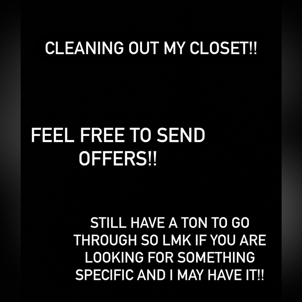 Trying to get rid of things!